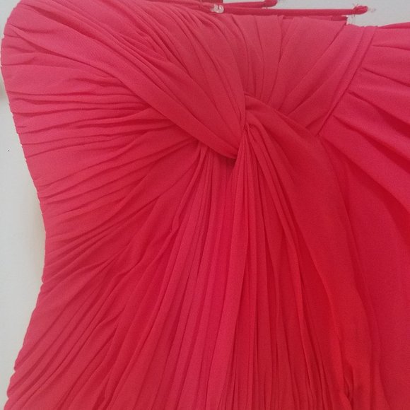 Gown Sz 6 NWTs Strapless Full Length Watermelon - Picture 2 of 4